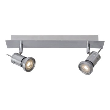 Lucide 17990/10/12 - LED bodové svietidlo TWINNY-LED 2xGU10/4,5W/230V matný chróm