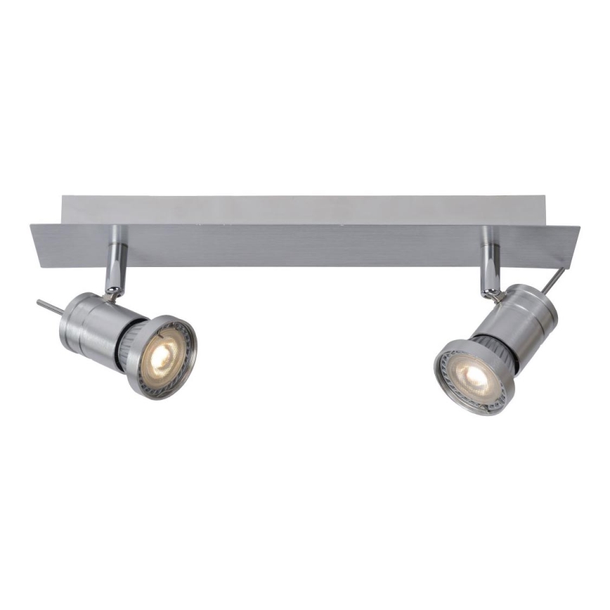 Lucide 17990/10/12 - LED bodové svietidlo TWINNY-LED 2xGU10/4,5W/230V matný chróm