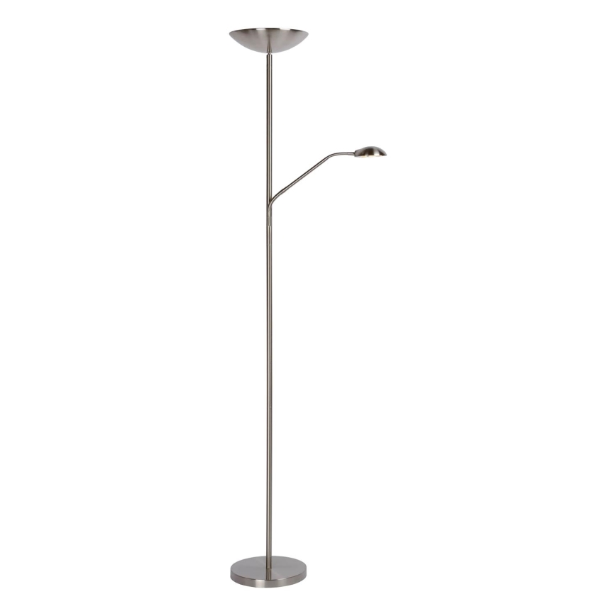 Lucide 19791/24/12 - LED Stmievateľná stojacia lampa ZENITH LED/20W + LED/4W/230V matný chróm
