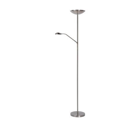 Lucide 19791/24/12 - LED Stmievateľná stojacia lampa ZENITH LED/20W + LED/4W/230V matný chróm
