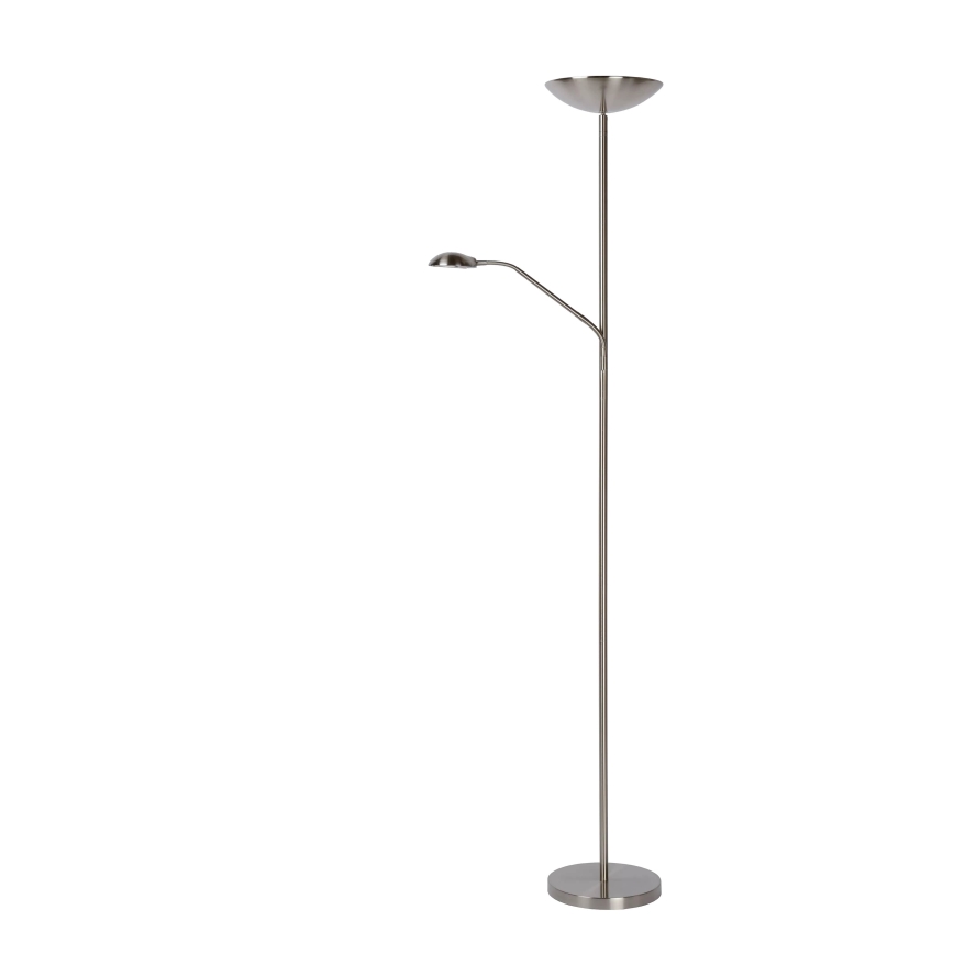 Lucide 19791/24/12 - LED Stmievateľná stojacia lampa ZENITH LED/20W + LED/4W/230V matný chróm