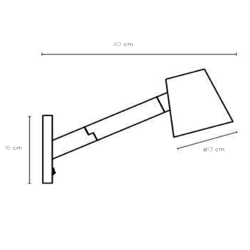 Lucide 20210/01/30 - Nástenné svietidlo MIZUKO 1xE14/40W/230V
