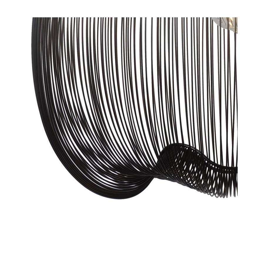 Lucide 20401/45/30 - Závesné svietidlo WIRIO 1xE27/60W/230V čierne 46 cm
