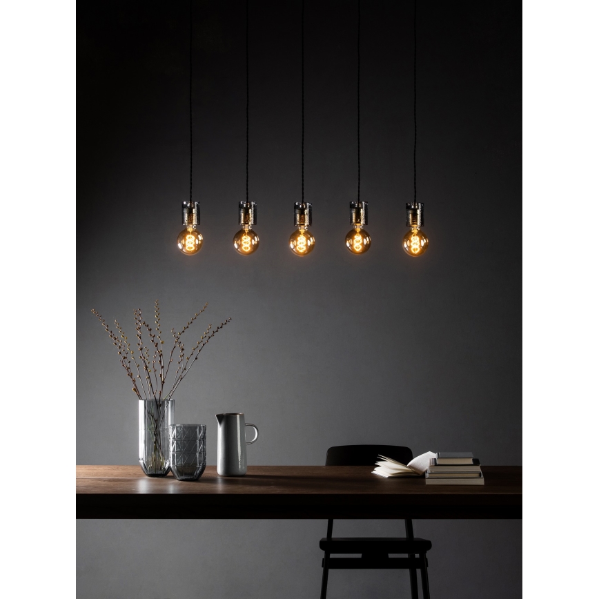Lucide 20416/05/65 - Luster na lanku GELKA 5xE27/40W/230V