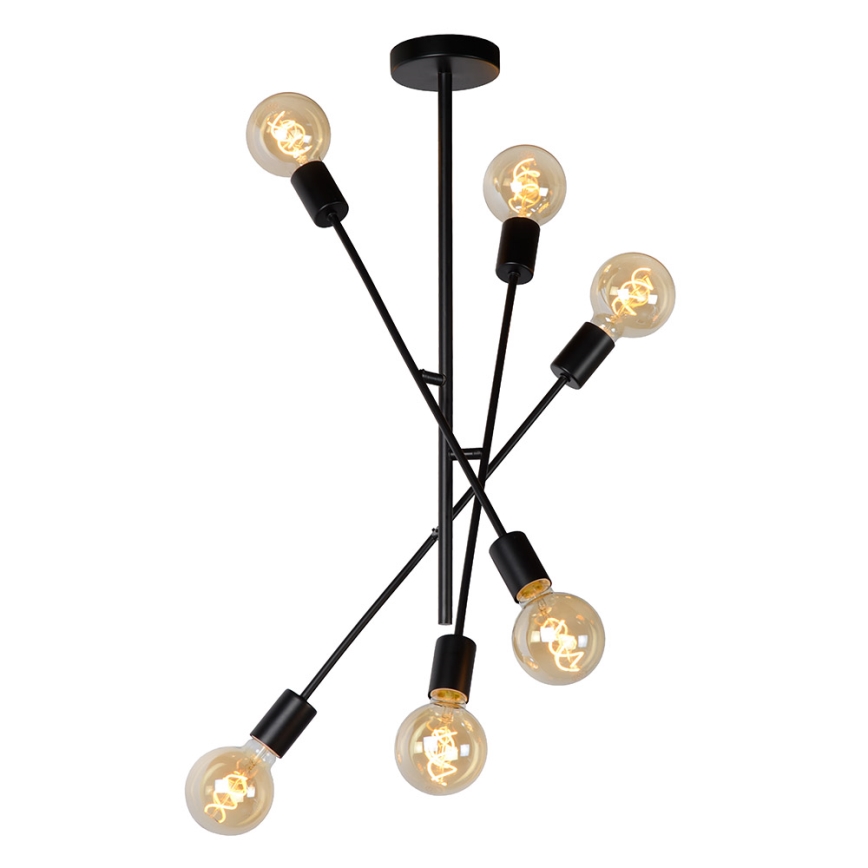 Lucide 21119/06/30 - Luster na tyči LESTER 6xE27/40W/230V