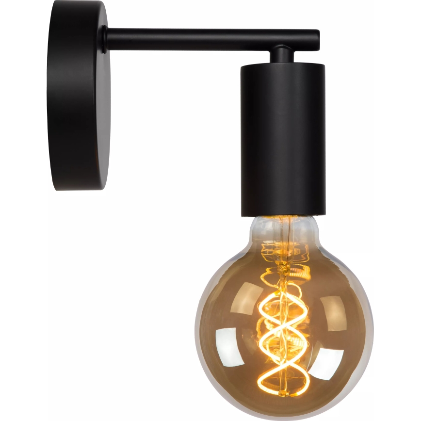Lucide 21221/01/30 - Nástenná lampa LEANNE 1xE27/40W/230V čierna