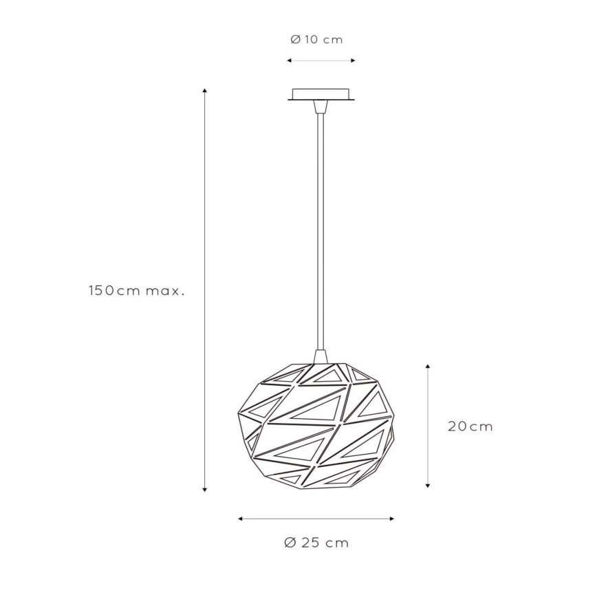 Lucide 21415/25/31 - Luster na lanku MALUNGA 1xE27/60W/230V