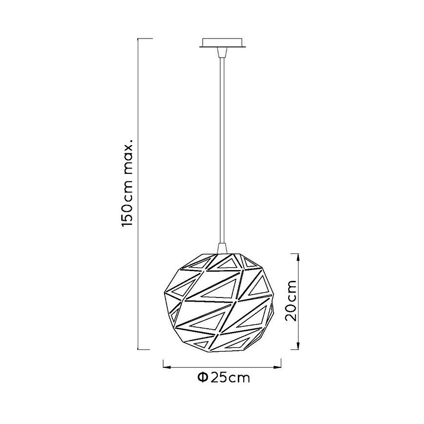 Lucide 21415/25/36 - Luster na lanku MALUNGA 1xE27/60W/230V