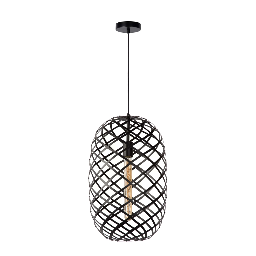 Lucide 21417/32/30 - Luster na lanku WOLFRAM 1xE27/60W/230V čierna