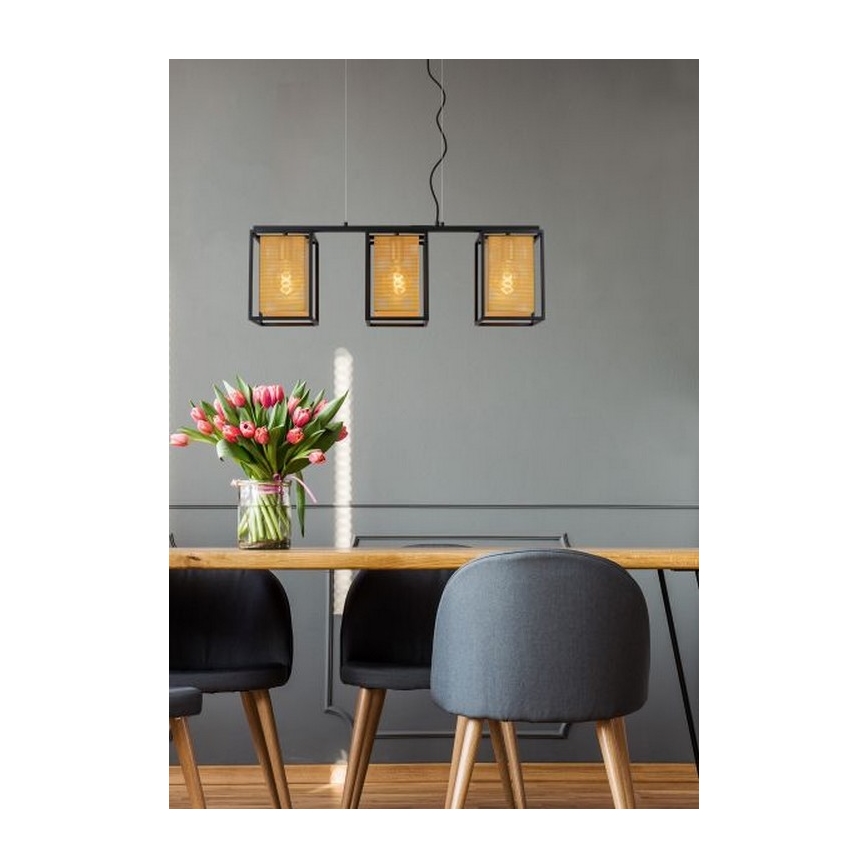 Lucide 21422/03/30 - Luster na lanku SANSA 3xE27/40W/230V
