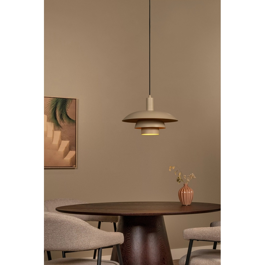 Lucide 21444/38/41 - Luster na lanku BRUNO 1xE27/40W/230V béžový