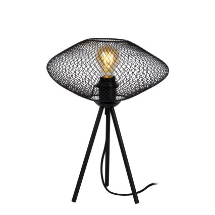 Lucide 21523/01/30 - Stolná lampa MESH 1xE27/40W/230V čierna