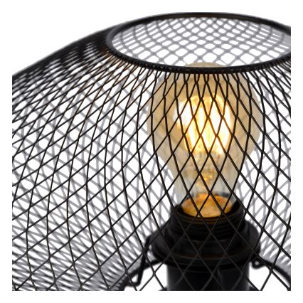 Lucide 21523/01/30 - Stolná lampa MESH 1xE27/40W/230V čierna