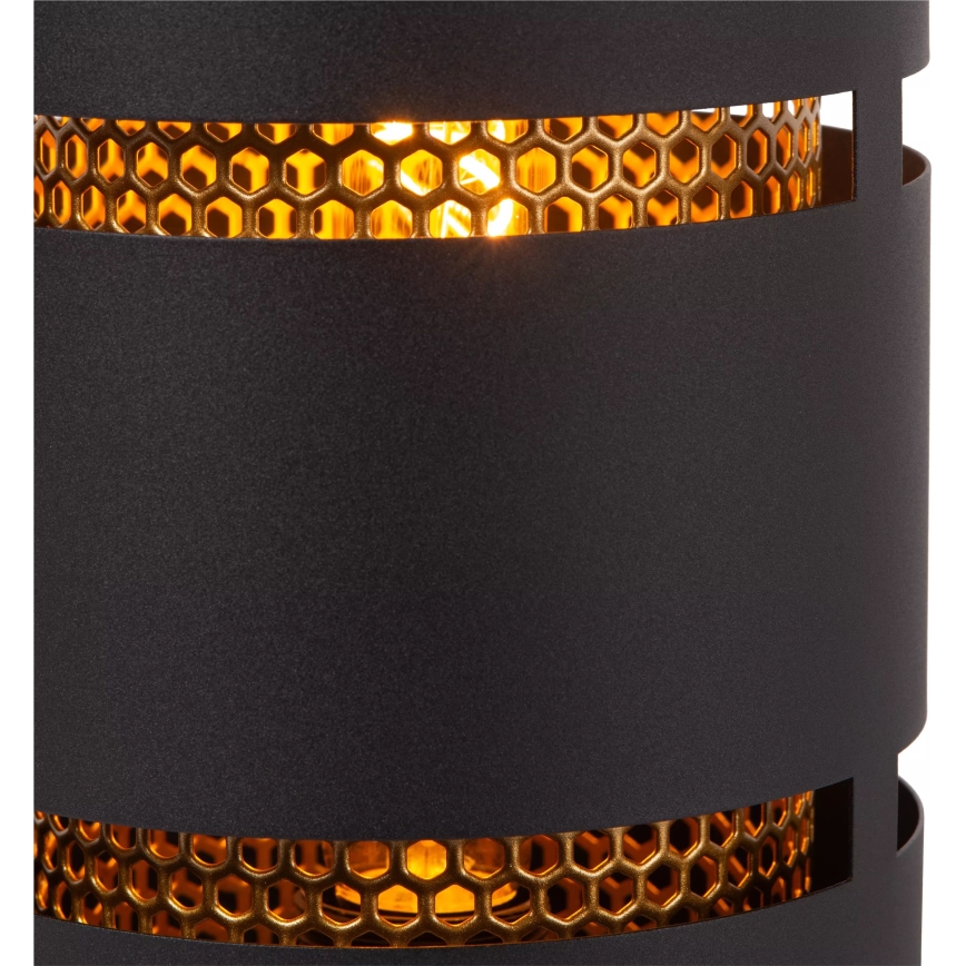 Lucide 21533/01/30 - Stolná lampa ROSAS 1xE27/40W/230V čierna