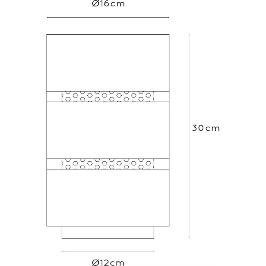 Lucide 21533/01/30 - Stolná lampa ROSAS 1xE27/40W/230V čierna