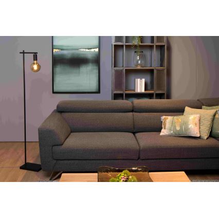 Lucide 21721/01/30 - Stojacia lampa LEANNE 1xE27/40W/230V čierna