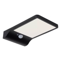 Lucide 22862/04/30 - LED solárne nástenné svietidlo so senzorom BASIC LED/3W/1,2V IP44 2000 mAh