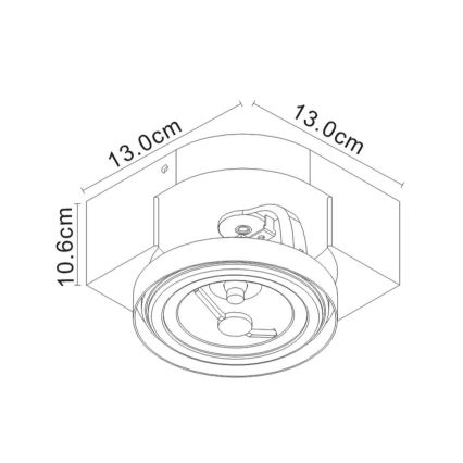 Lucide 22960/10/31 - LED Bodové svietidlo VERSUM AR111 LED/10W/230V biela