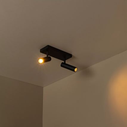 Lucide 22974/02/30 - Bodové svietidlo GRADO 2xGU10/8W/230V čierne