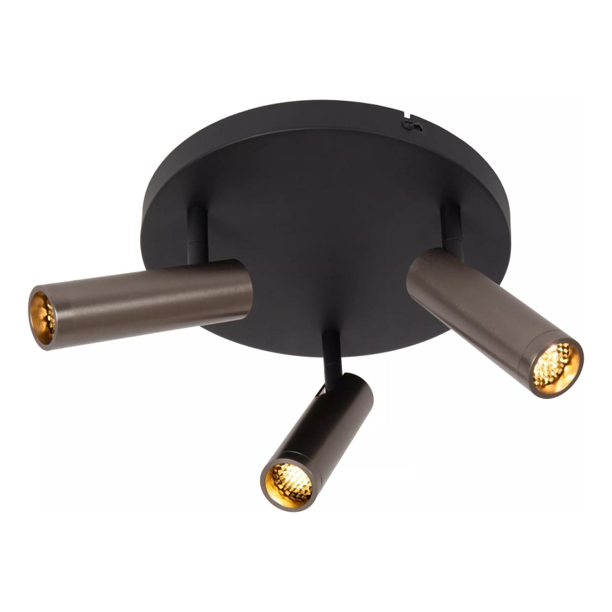 Lucide 22974/13/15 - Bodové svietidlo GRADO 3xGU10/40W/230V hnedá/čierna