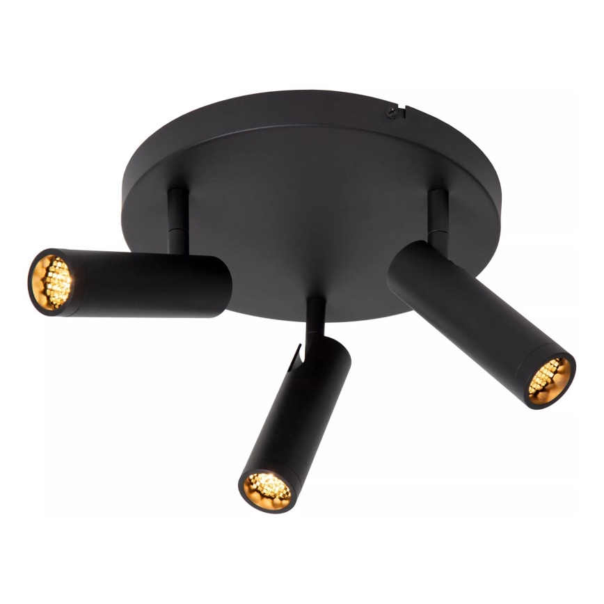 Lucide 22974/13/30 - Bodové svietidlo GRADO 3xGU10/12W/230V čierna