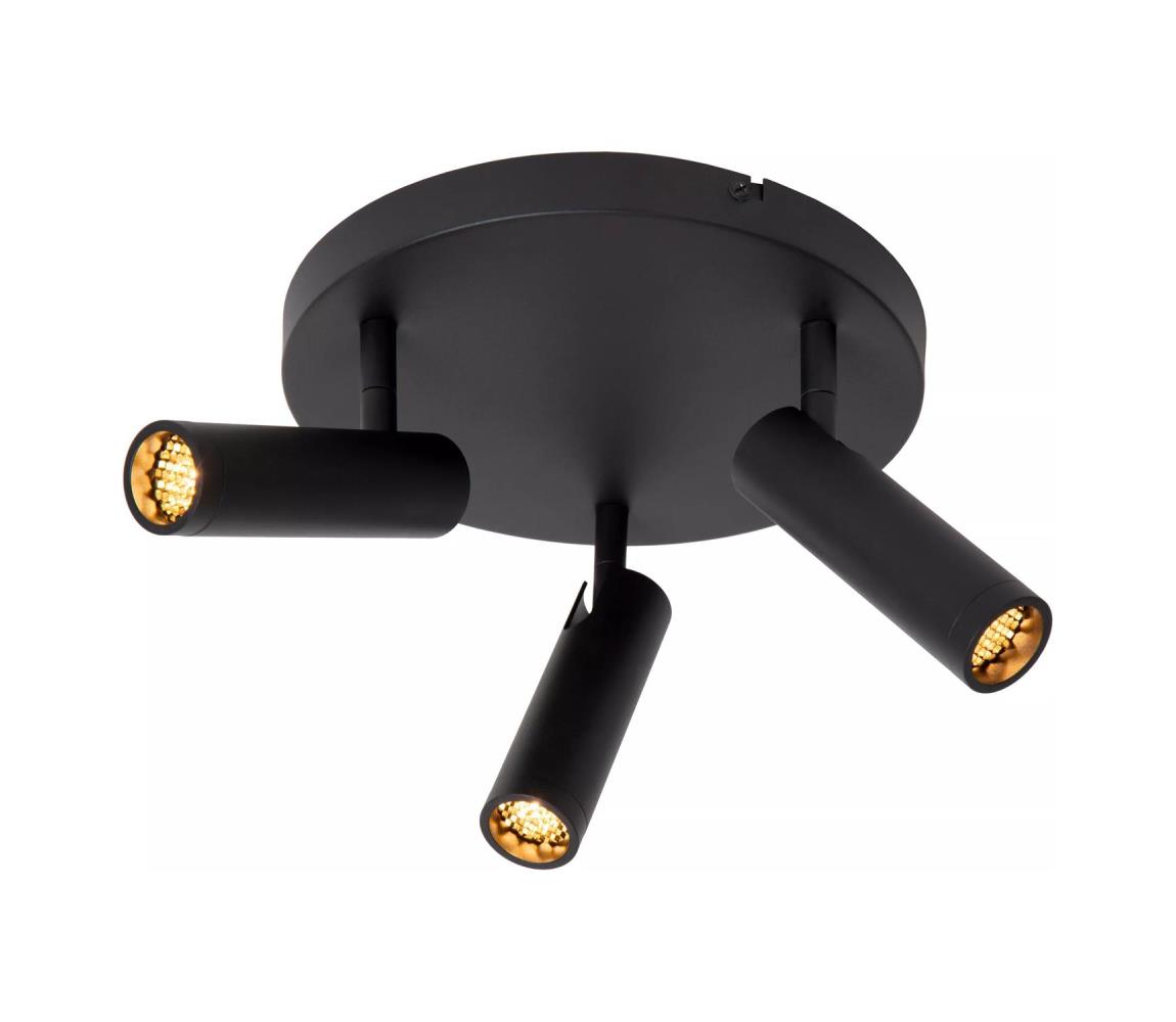 Lucide 22974/13/30 - Bodové svietidlo GRADO 3xGU10/12W/230V čierna 22974/13/30