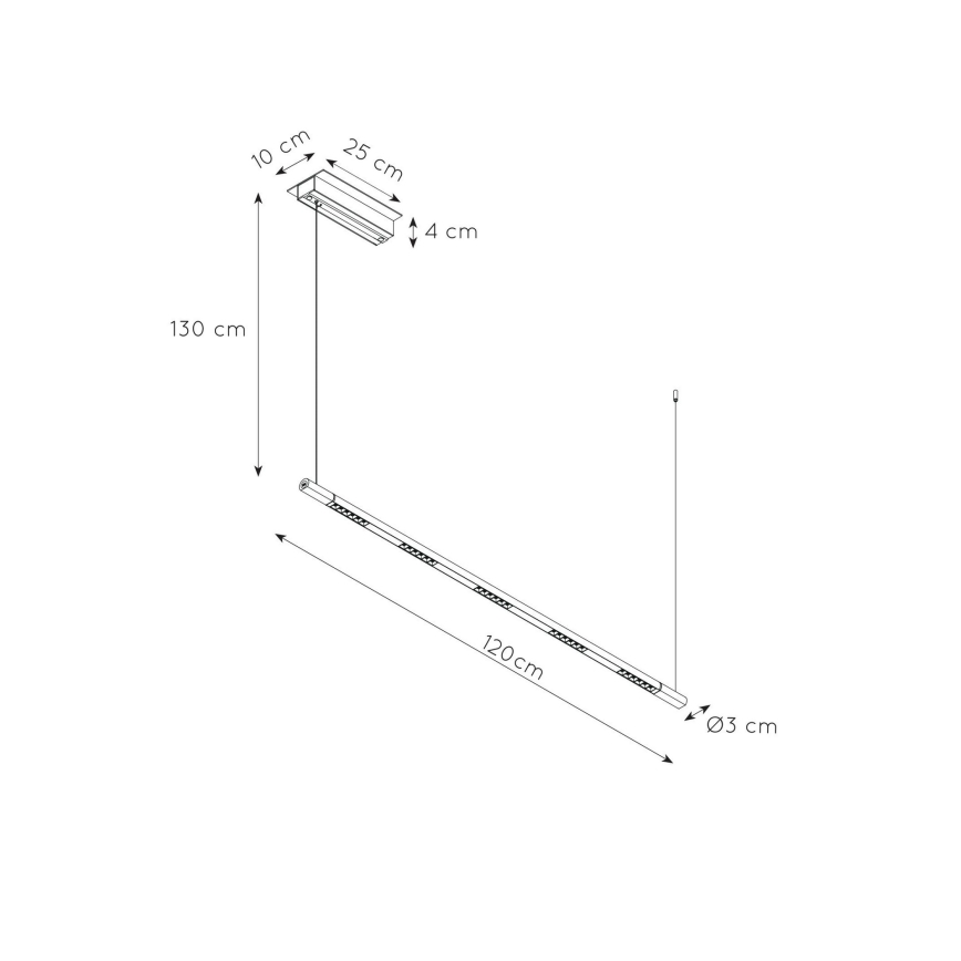 Lucide 23451/30/30 - LED Stmievateľný luster so senzorom IZAK 4xLED/30W/230V CRI 90
