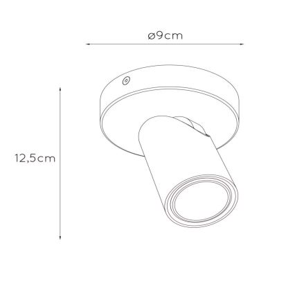 Lucide 23954/06/31 - LED Stmievateľné bodové svietidlo XYRUS 1xGU10/5W/230V CRI 95