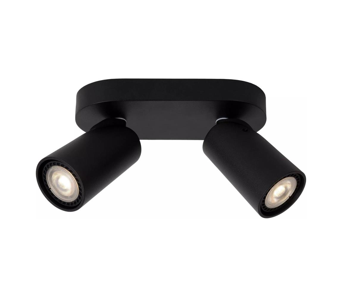 Lucide Lucide 23954/11/30 - LED Bodové svietidlo XYRUS 2xGU10/5W/230V čierna