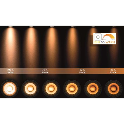 Lucide 23954/11/30 - LED Stmievateľné bodové svietidlo XYRUS 2xGU10/5W/230V