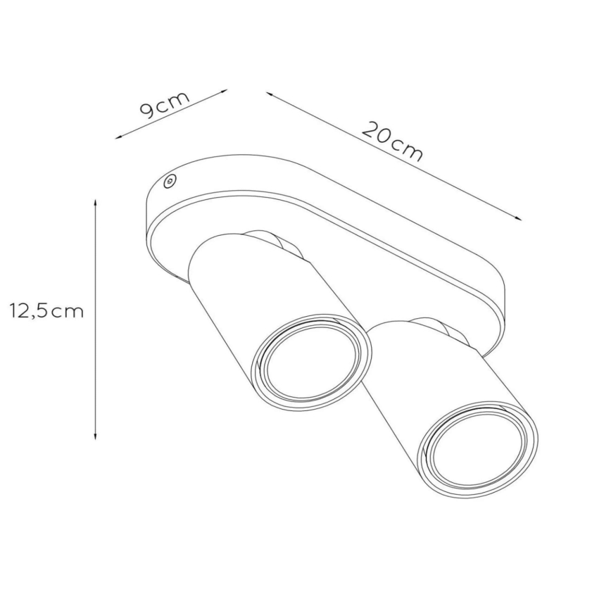 Lucide 23954/11/30 - LED Stmievateľné bodové svietidlo XYRUS 2xGU10/5W/230V