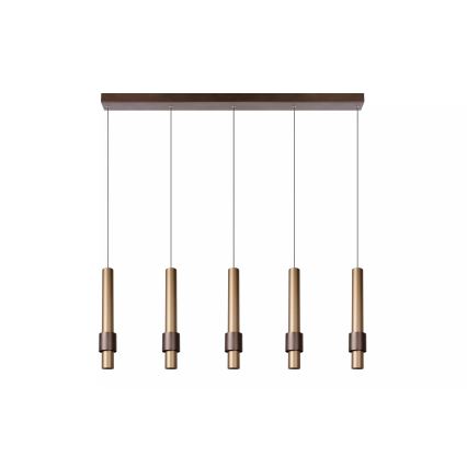 Lucide 24402/30/96 - LED Stmievateľný luster na lanku MARGARY 5xLED/4,2W/230V mosadz