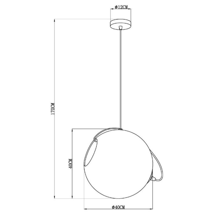 Lucide 25405/40/60 - Luster na lanku JAZZLYNN 1xE27/60W/230V