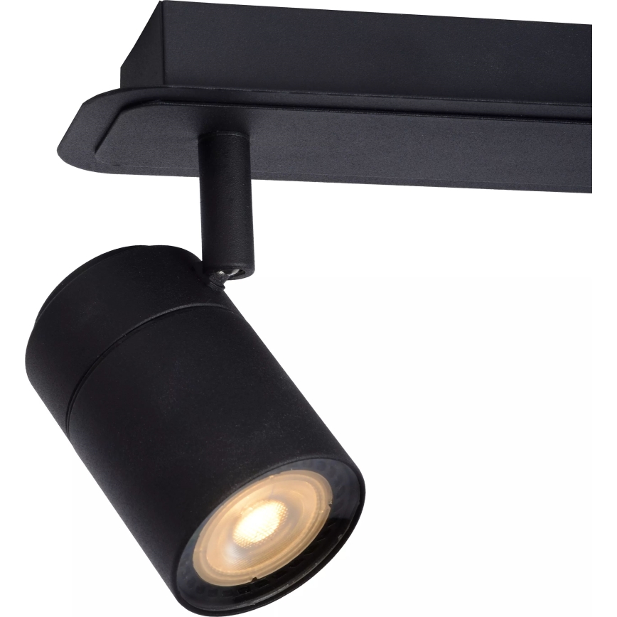 Lucide 26958/15/30 - LED Stmievateľné kúpeľňové bodové svietidlo LENNERT 3xGU10/5W/230V IP44 čierna