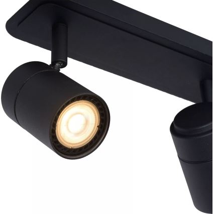 Lucide 26958/15/30 - LED Stmievateľné kúpeľňové bodové svietidlo LENNERT 3xGU10/5W/230V IP44 čierna