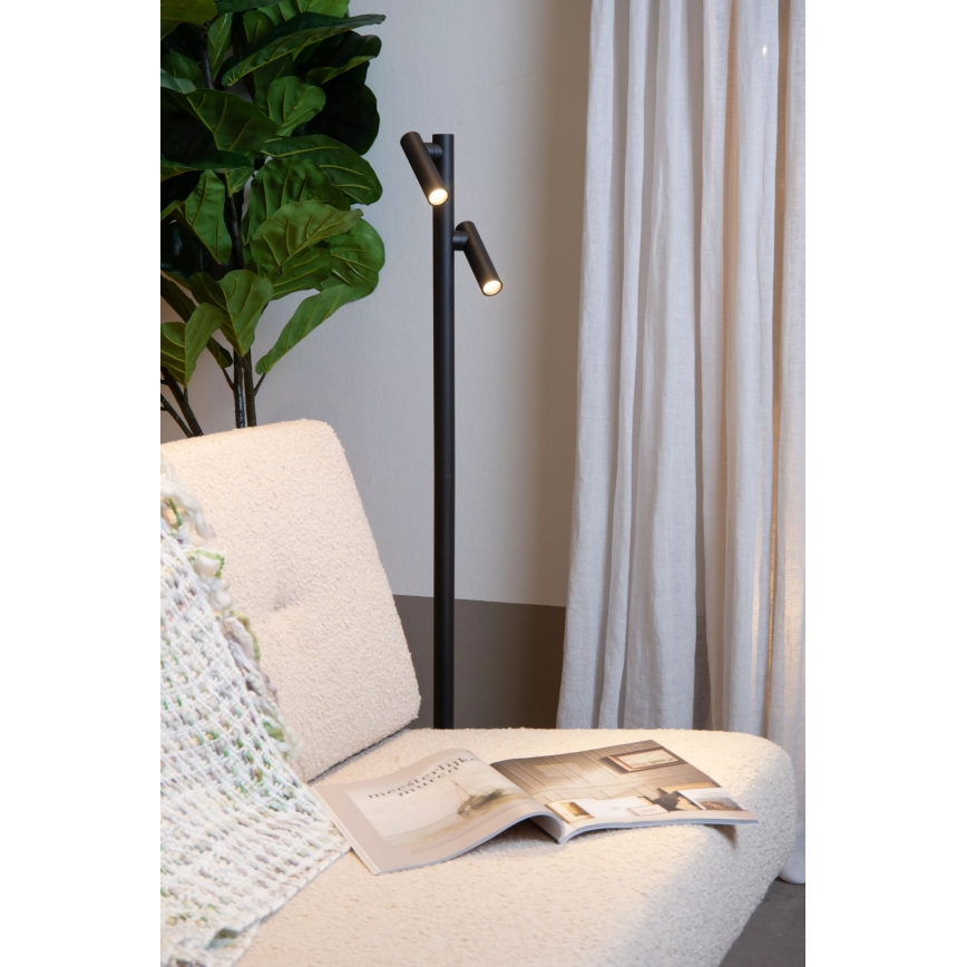 Lucide 27703/04/30 - LED Stmievateľná dotyková vonkajšia lampa ANTRIM 2xLED/2,2W/4V 400 mAh IP54 čierna