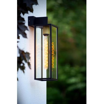 Lucide 27806/01/30 - Vonkajšie nástenné svietidlo LAURENS 1xE27/40W/230V IP54 čierna