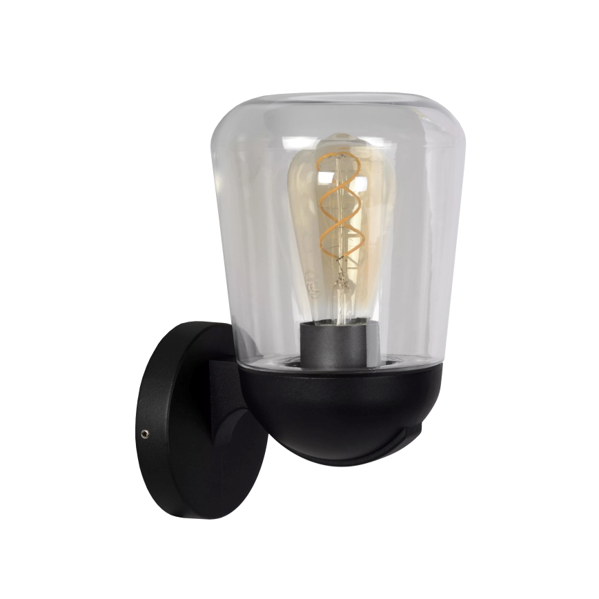 Lucide 27837/01/30 - Vonkajšia nástenná lampa TULSA 1xE27/40W/230V IP44 čierna