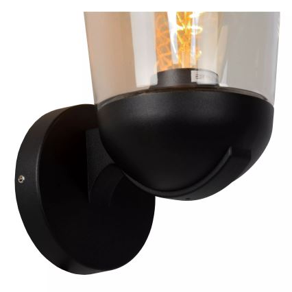 Lucide 27837/01/30 - Vonkajšia nástenná lampa TULSA 1xE27/40W/230V IP44 čierna
