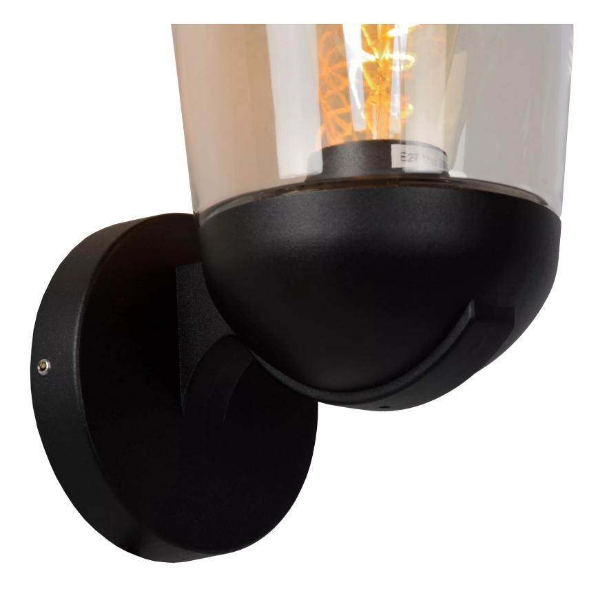 Lucide 27837/01/30 - Vonkajšia nástenná lampa TULSA 1xE27/40W/230V IP44 čierna