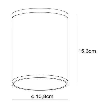 Lucide 27870/01/31 - Kúpeľňové stropné svietidlo TUBIX 1xE27/24W/230V IP54