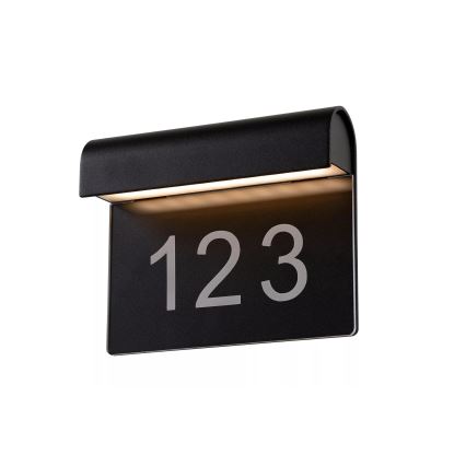 Lucide 27881/06/30 - LED domové číslo THESI LED/6W/230V IP54