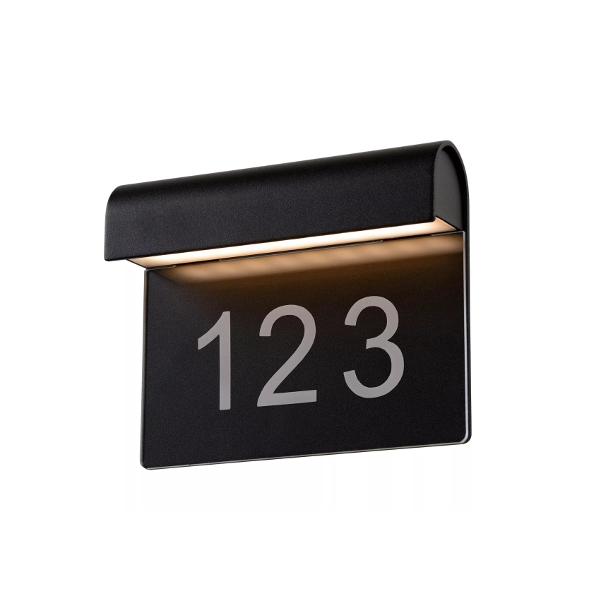 Lucide 27881/06/30 - LED domové číslo THESI LED/6W/230V IP54