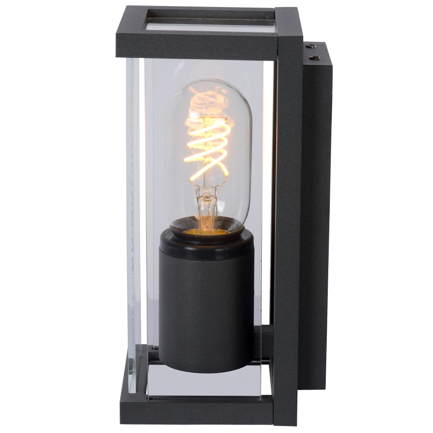 Lucide 27885/01/30 - Vonkajšie nástenné svietidlo CLAIRE 1xE27/15W/230V IP54 čierna