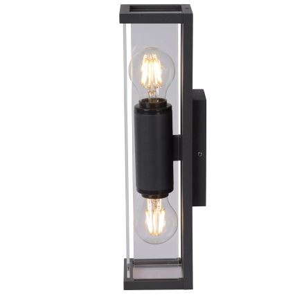 Lucide 27885/02/30 - Vonkajšie nástenné svietidlo CLAIRE 2xE27/15W/230V IP54