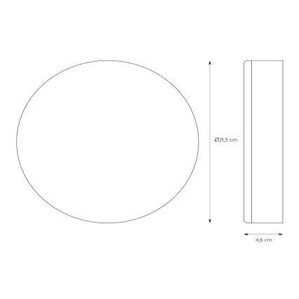 Lucide 28112/30/31 - LED Stmievateľné kúpeľňové svietidlo 2v1 CERES 30W/230V IP44 biela