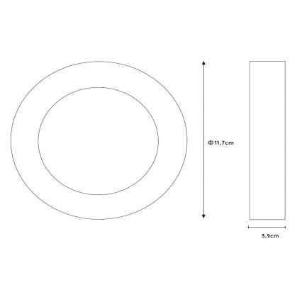 Lucide 28116/11/31 - LED Stmievateľné stropné svietidlo BRICE LED/8W/230V IP44