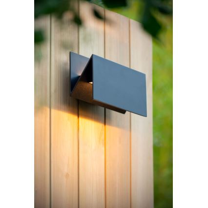 Lucide 28802/15/30 - LED Vonkajšie nástenné svietidlo SWINDON LED/16W/230V IP54 čierna