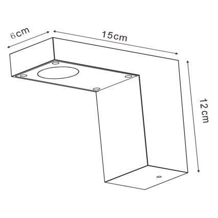 Lucide 28850/23/30 - LED Vonkajšie nástenné svietidlo TEXAS LED/7W/230V čierna IP54