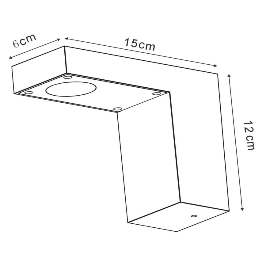 Lucide 28850/23/30 - LED Vonkajšie nástenné svietidlo TEXAS LED/7W/230V čierna IP54